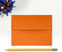 LUXPaper A2 Invitation Envelopes | Peel & Press | 4 3/8" x 5 3/4" | Mandarin Orange | 80lb. Text | 50 Qty...
