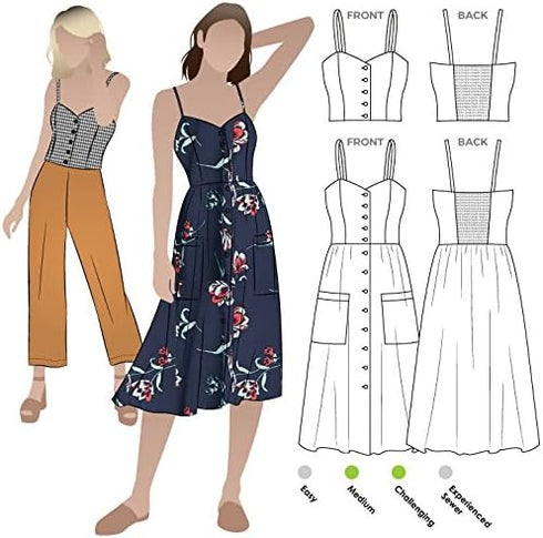 Style Arc Sewing Pattern - Ariana Woven Dress (Sizes 04-16)...