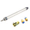 Pneumatic Cylinder 16mm Bore 200mm Stroke Air Cylinder Single Rod Double Action with Y Connector and 2Pcs Pneumatic Quick Fitting...