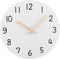 Plumeet 10'' Wooden Wall Clock Small Frameless Clocks with Silent Quartz Movement - Modern Style Village Wall Clocks Decorative Home Kitchen - Bat...