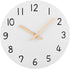 Plumeet 10'' Wooden Wall Clock Small Frameless Clocks with Silent Quartz Movement - Modern Style Village Wall Clocks Decorative Home Kitchen - Bat...
