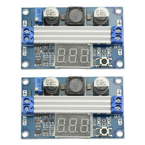 XINGYHENG DC-DC High Power Adjustable Booster Regulator Module Input 3.0~35V to Output 3.5~35V 100W with Digital Display Voltmeter Voltage Power S...