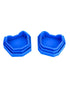 QWORK Dental Base Forming Kit, 6 Pcs Casting Trimming Dental Impression Tray Dental Plaster Mold Base for Store Dental Impression Trays Lab Model ...
