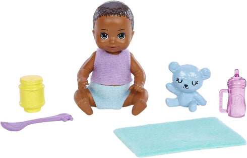 Barbie Skipper Babysitters Inc Doll & Accessories Set, Doll with Two-Tone Hair & Argyle Skirt, Baby Doll & 5 Pieces...