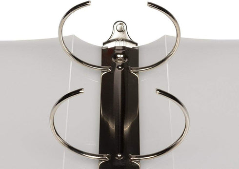 JAM PAPER Plastic 3 inch Binder - Clear 3 Ring Binder - Sold Individually...