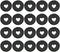 Operitacx Binder Ring 25pcs Loose Leaf Binder Discs Discbound Expansion Discs Heart Binder Rings for for Extra Pages Notes Artwork Notebooks and P...