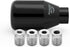 (Black) 6 Speed Weighted Manual Universal Automatic Gear Shifter Shift Knobs Lever with 4 Adapters Fit Compatible with Manual Cars Most Automatic ...