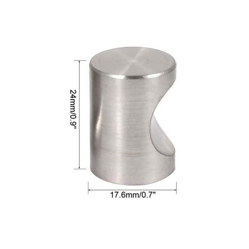 uxcell Dresser Door Cabinet Single Hole Zinc Alloy Flat Cylinder Pull Handles Knob 4pcs...