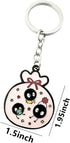Cartoon Cute Anime Keychain, Zinc Alloy Anime Key Chain for Women and Men...