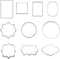 10 PCS Plaque Frame Cookie Cutters Set Fondant Tiles Biscuit Cutter Molds for Cookie Fruit Shapes...
