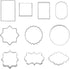 10 PCS Plaque Frame Cookie Cutters Set Fondant Tiles Biscuit Cutter Molds for Cookie Fruit Shapes...
