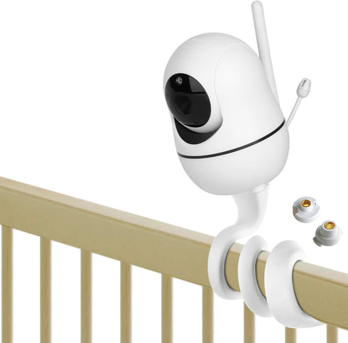 iTODOS Baby Monitor Mount Compatible with HelloBaby HB65/HB66/HB248,ANMEATE SM935E Baby Monitor Camera, Versatile Twist Mount Without Tools or Wal...
