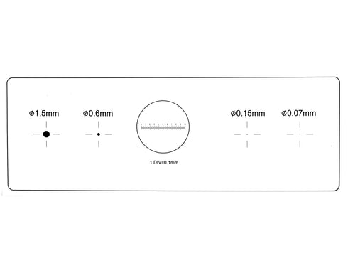Microscope Calibration Ruler Slide,4-Scales and 0.1mm Line Resolution,Microscope Calibration Grid/Microscope Camera Calibration Slide/Microscope R...