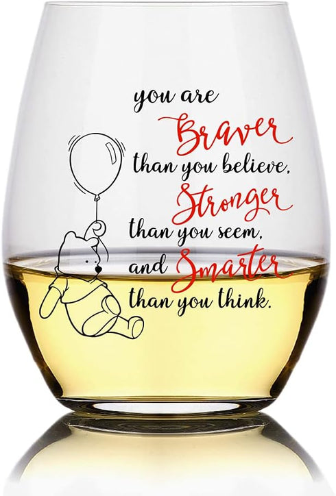 Perfectinsoy You Are Braver Than You Believe, Stronger Than You Seem, and Smarter Than You Think, Inspirational Gifts for Women for Sisters for Bo...