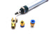 Pneumatic Cylinder 16mm Bore 200mm Stroke Air Cylinder Single Rod Double Action with Y Connector and 2Pcs Pneumatic Quick Fitting...