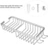 Mumusuki Aluminum Alloy Wall Mounted Storage Shelf Rack with Hooks for Hanging Sponge and Razor, Bathroom Shower Organizer Caddy for Bathroom,Toil...