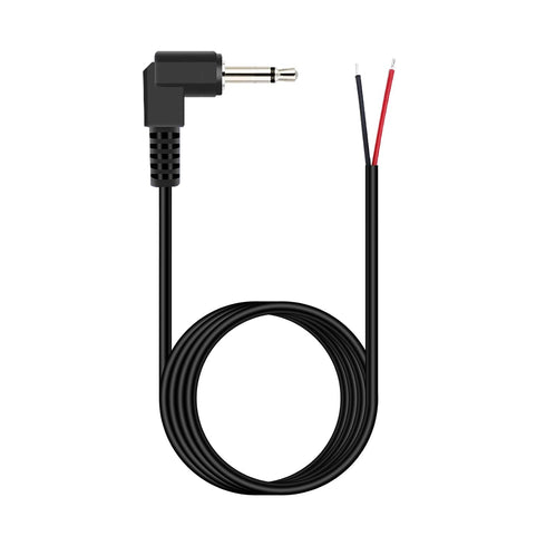 Fancasee 6 ft Replacement 3.5mm 90 Degree Right Angle Male Plug to Bare Wire Open End TS Mono 1/8" 3.5mm Plug Jack Connector Audio Cable Repair...