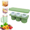 Silicone Ice Cube Tray for Tumbler Cup, 3pcs Ice Cube Maker With Lid for 20-30oz Stanley, for Cocktails, Whiskey, Drinks, Coffee (green)...