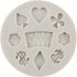 Poker Silicone Molds 3D Casino Themed Chocolate Molds Mini Heart Molds For Cake Decorating Cupcake Topper Candy Gum Paste Polymer Clay Set Of 1...