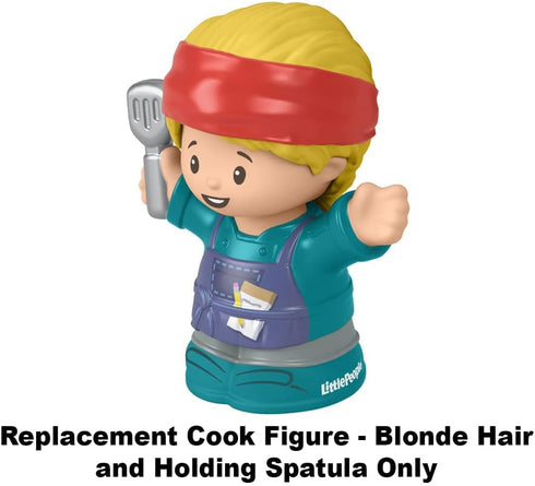 Replacement Part for Fisher-Price Little People Serve It Up Food Truck Playset - GTT73 ~ Replacement Cook Figure ~ Blonde Hair ~ Holding Spatula...