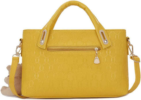4pcs Set Handbags for Women Shoulder Bag Purse Card Holder Shopper Tote Satchels...