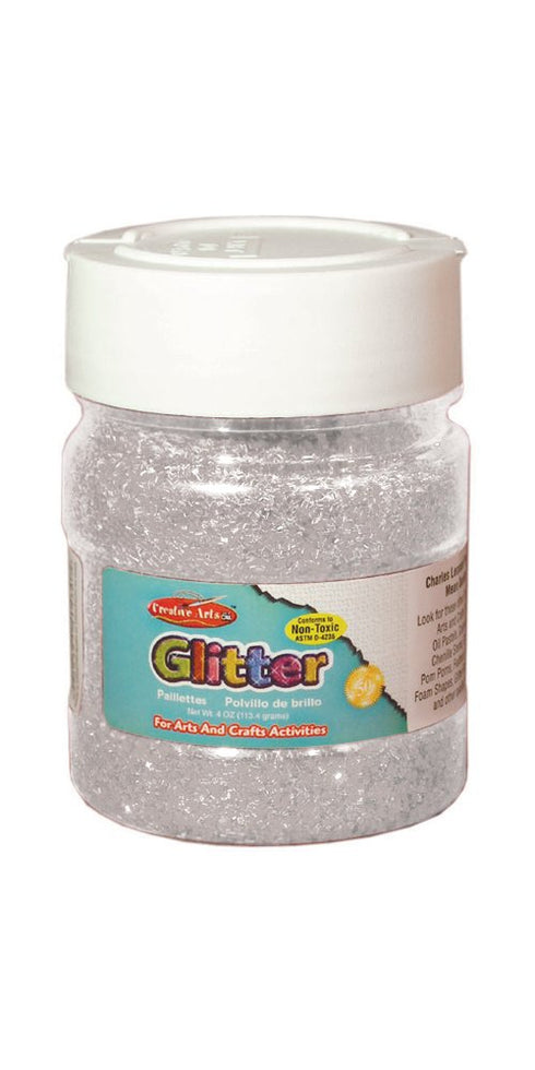 Creative Arts by Charles Leonard Glitter, 4 Ounce Bottle, Silver (41445)...
