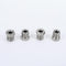 4PCS 1/2 x20 Inverted Flare Stainless Steel Tube Nuts for 1/4" Brake Line Tubing...