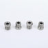 4PCS 1/2 x20 Inverted Flare Stainless Steel Tube Nuts for 1/4" Brake Line Tubing...