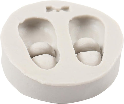 Baby Foot Print Silicone Molds Baby Shoes Fondant Mold For Baby Shower Cake Decoration Cupcake Topper Chocolate Candy Polymer Clay Gum Paste...