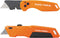 Klein Tools 44312 2-Piece Folding Utility Knife and Slide-Out Knife Set, FLICKBLADE, Retractable with On-Tool Blade Storage, Includes 5 Blades...