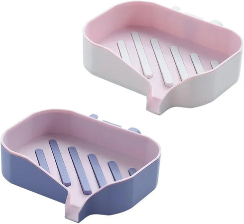 Lovely Soap Dish with Drain Soap Holder Easy Cleaning Soap Saver Dry Soap Tray,Soap Box,Large Capacity Portable Soap Box,Soap Holder Tray, Soap Bo...