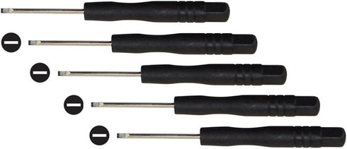 Fixinus 10 Pieces Slotted 2.0mm Flat Head Mini Screwdrivers Set for Cell Phone iPhone Samsung Tablet Laptop PC Games and Small Electronics...