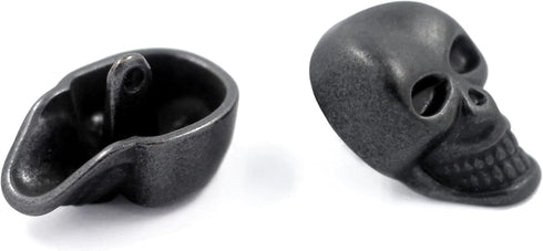 Bezelry 10 Pieces Skull Metal Shank Buttons (Vintage Black, 25mm)...