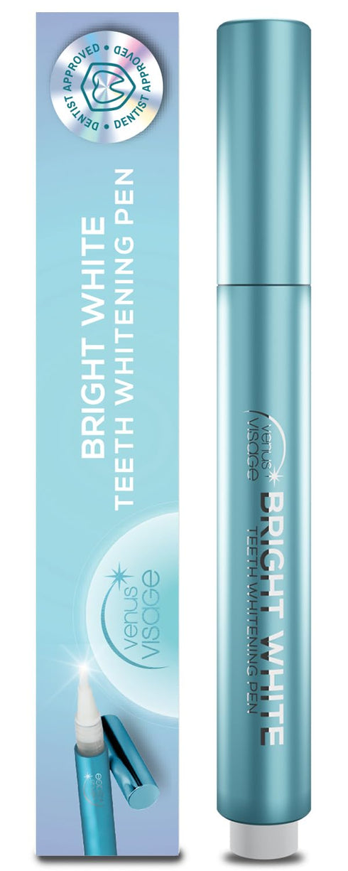 Venus Visage Teeth Whitening Pen, 40+ Uses - Teeth whitening Gel with Professional Formulation and Ingredients - Best Teeth Whitener Overnight and...