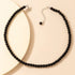 Boho Black Beaded Choker Necklace Seed Bead Choker Vintage Collar Necklace for Women and Girls...