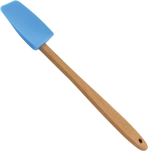 R&M International Mini Silicone Spoon/Spatula, 7.75", Blue...
