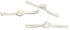 Chinese Frogs Button Closures Hook & Eye Fastener White Straight Loop & Knot Design 3 Pair/pk Sewing Quilting Renaissance Dance Chefs Coat Costume...