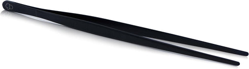 Titanized Stainless Steel Kitchen and Cooking Tweezer Tongs 10" by Pinch (Black)...
