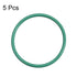 uxcell Fluorine Rubber O-Rings, 30mm OD 27mm ID 1.5mm Width FKM Seal Gasket for Machinery Plumbing, Green, Pack of 5...