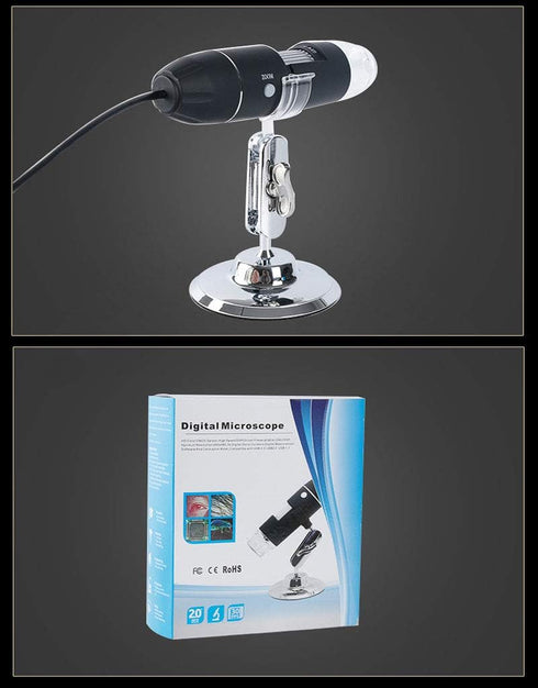 Meichoon 1600X Digital Flexible Microscope Electronic Handheld Mini USB Microscope Magnification Camera with 8 LED HD Lights,Compatible with Windo...