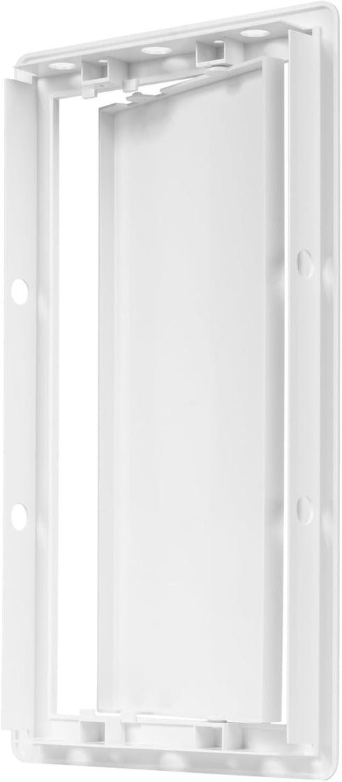 6" x 12" White Plastic Access Panel. Service Shaft Door Panel. Plumbing, Electricity, Heating, Alarm Wall Access Panel for Drywall. Bathroom Servi...