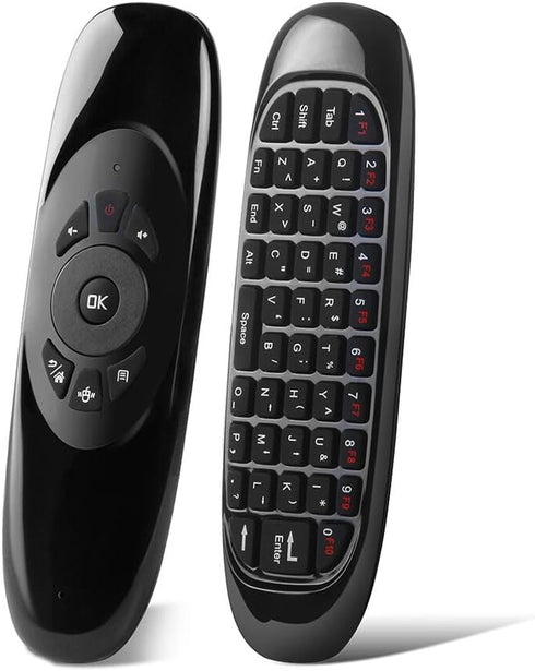 iPazzPort(7-Colors Backlit) Mini Wireless Keyboard Air Mouse Combo, 2.4G USB Dongle,Built in Rechargeable Battery,for PC,Desktop,Computer,Laptop,S...