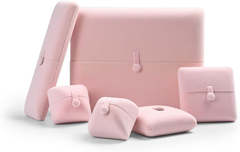 Oirlv Pink Velvet Jewelry Packaging Box Necklace Display Storage Case Necklace Gift Box...