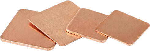 40Pcs Copper Heatsinks 4 Sizes 15 x 15mm 20 x 20mm Copper Pad Shim Thermal Kit for Cooling Laptop Notebook GPU CPU IC Chipset...
