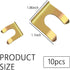 10PCS Brake Line Clips with 360° Clamping Force Concentration - Metal U Shaped Brake Hose Clips Metal Brake Line Retainer Brake Cable Clip Fit for...