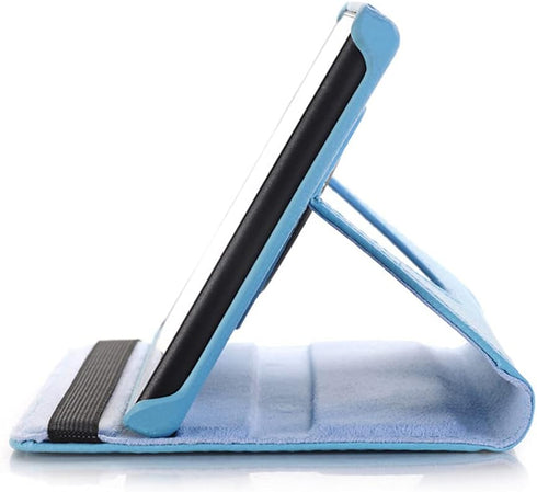 for Amazon Kindle All New Fire 7 SR043KL 7th/9th Generation Cover, Ultra Slim Folio Stand Rotating 360 Degree Leather Case for Kindle Fire HD7 7" ...