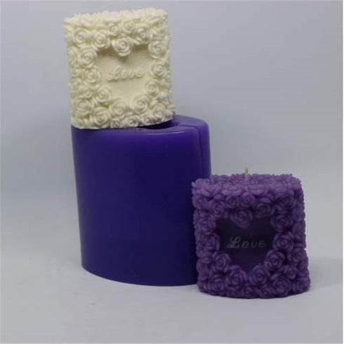 Great Lovely Wedding Art 3D Rose Soap Candle Molds Decorating Silicone Mold for Candle Making...