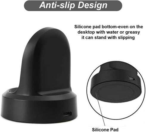 Emilydeals Gear S3 Charger, Gear S3 Smart Watch Charging Cradle Dock for Samsung Gear S3 Classic/Frontier Smart Watch (2-Pack)...