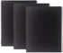 DSTELIN 10 inch x 7.5 inch, 100GSM, Blank Spiral Notebook, 3-Pack, Soft Cover, Sketch book, 100 Pages / 50 Sheets, with writing backboard, (Black)...