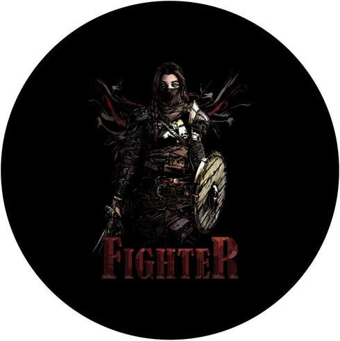 Human Fighter Tabletop RPG Fantasy Roleplaying Gamer Graphic PopSockets Swappable PopGrip...